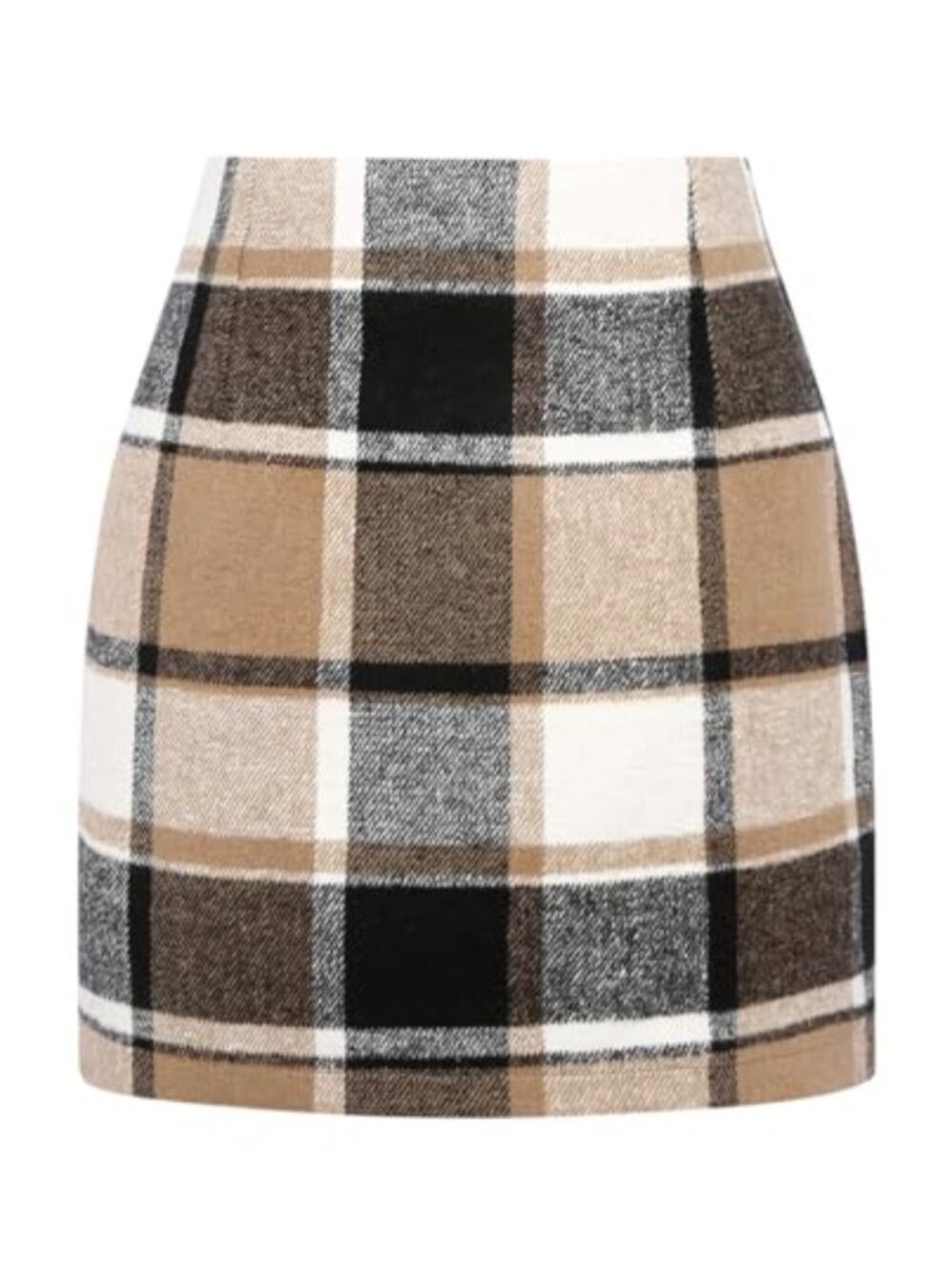 High Waist Plaid Pencil Skirt Knee Length Bodycon Women Fall Fashion